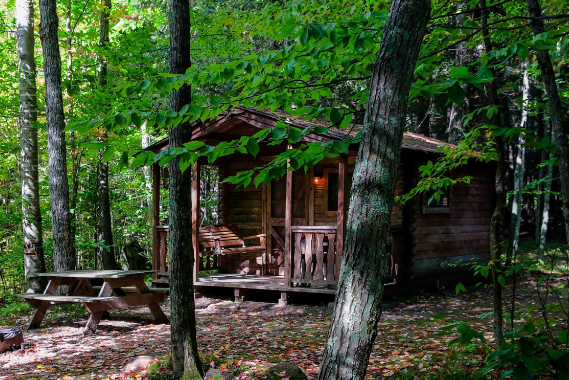 Peshtigo River Cabin Rentals Wisconsin WIldman Adventure Resort