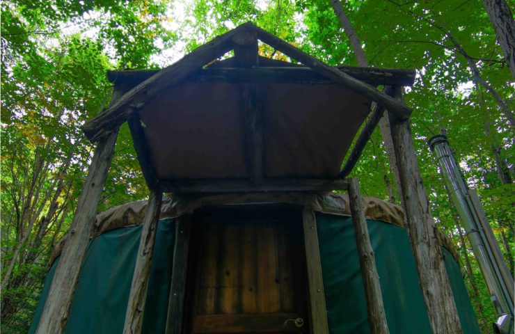 Yurt front door