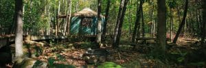 glamping yurt in wisconsin's northwoods